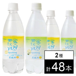 48本 蛍の郷の天然水スパークリング レモン グレープフルーツ各24本