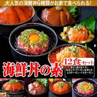 【計12食(6種類×2パック)】海鮮丼セット