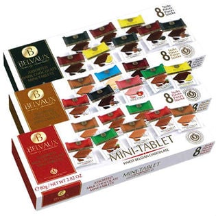 ＜3箱＞BELVAUX(ベルボー) チョコレート「ミニタブレット」3種
