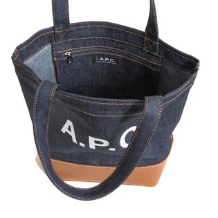 A.P.C.]トートバッグ AXELLE SMALL TOTE(デニム×キャメル)を税込・送料