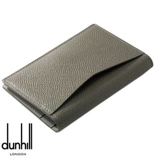 オリーブグレー】DUNHILL ダンヒル レザー カードケースを税込・送料込