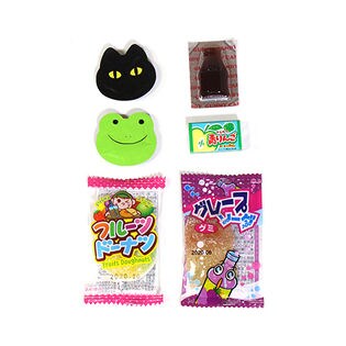 6コ フルーツキャンディ柄 ミニジップバッグ お菓子詰めセット Aを税込 送料込でお試し サンプル百貨店 おかしのマーチ