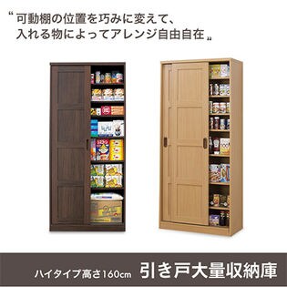 ナチュラル】木製引き戸大量収納庫を税込・送料込でお試し｜サンプル