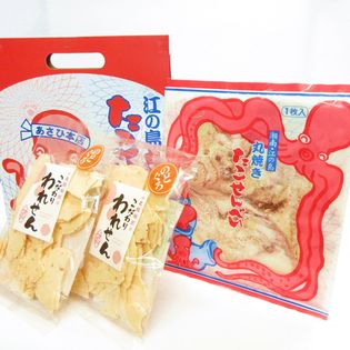 江ノ島名物 大判 たこせんべい 1枚入7袋 箱入 こだわり のどぐろ われせん 85gx2 煎餅を税込 送料込でお試し サンプル百貨店 有限会社エスケーアイ