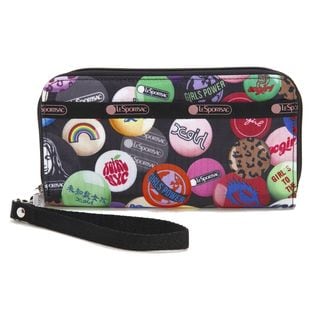 LeSportsac×X-girl]長財布 TECH WALLET WRISTLET ブラック系を税込