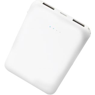 ホワイト モバイルバッテリー 2ポート 5000mah Poche コンパクトを税込 送料込でお試し サンプル百貨店 株式会社テラ