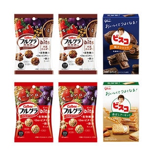 6コ入 カルビーとグリコのからだつよくなる健康お菓子セット Cを税込 送料込でお試し サンプル百貨店 おかしのマーチ