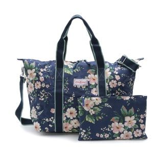 Cath Kidston]ボストンバッグ FOLDAWAY OVERNIGHT BAG ネイビー系を