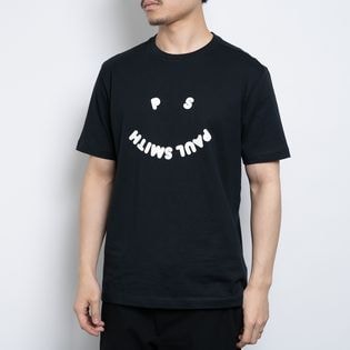 Mサイズ [Paul Smith]Tシャツ PS HAPPY S/S T-SHIRT ブラックを税込