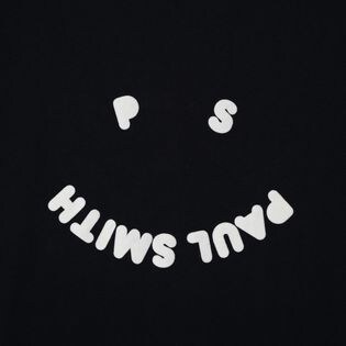 Mサイズ [Paul Smith]Tシャツ PS HAPPY S/S T-SHIRT ブラックを税込