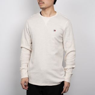 Sサイズ [TOMMY HILFIGER]Tシャツ THERMAL L/S TEE オートミールを税込