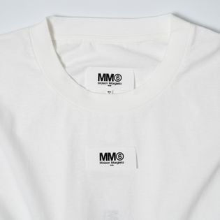 Sサイズ [MM6]Tシャツ LOGO LABEL T-SHIRT ホワイトを税込・送料込でお