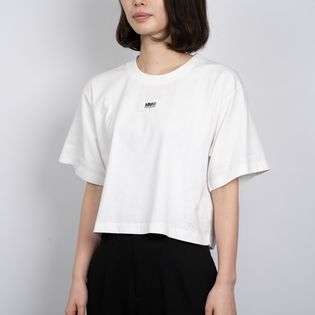 Lサイズ [MM6]Tシャツ LOGO LABEL T-SHIRT ホワイトを税込・送料込でお