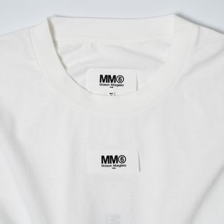 Lサイズ [MM6]Tシャツ LOGO LABEL T-SHIRT ホワイトを税込・送料込でお