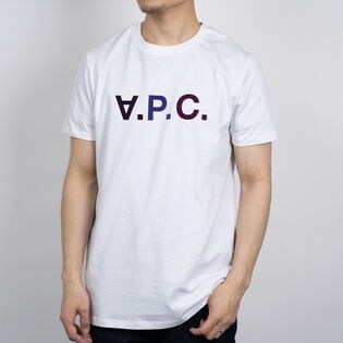 Lサイズ[A.P.C.]Tシャツ VPC MULTICOLORE M'S TEE VIOLETを税込・送料