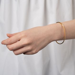 サイズ4[MM6 Maison Margiela]ブレスレット LOGO BRACELET ゴールドを