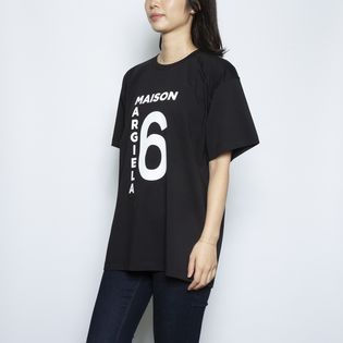 Sサイズ[MM6 Maison Margiela]Tシャツ LOGO T-SHIRTS ブラックを税込