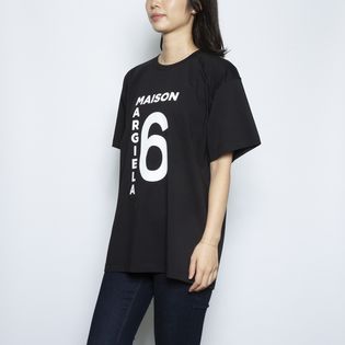 Lサイズ[MM6 Maison Margiela]Tシャツ LOGO T-SHIRTS ブラックを税込