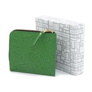 COMMEdesGARCONS]ミニ財布 EMBOSSED FOREST WALLET グリーンを税込