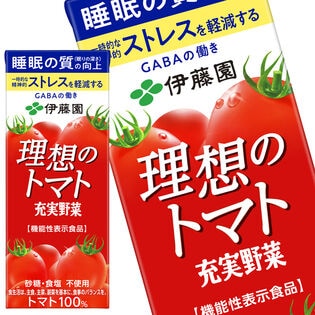 【200ml×72本】伊藤園 充実野菜 理想のトマト 機能性表示食品