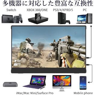 NewBridge モバイルモニター 15.6インチ HDR搭載 モバイルディスプレイ