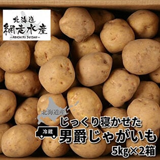 【予約受付】10月上旬から順次出荷 　北海道産 男爵じゃがいも　10kg（5kg×2箱）