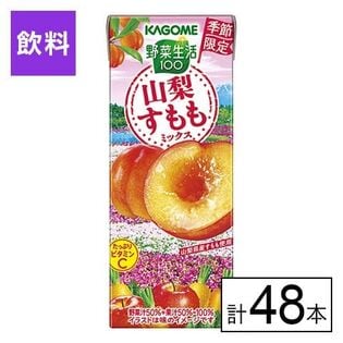 カゴメ 野菜生活100 山梨すももミックス 195ml×48本