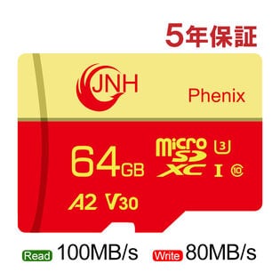 【64GB】microSDXC R:100MB/s W:80MB/s UHS-I U3 V30 4K