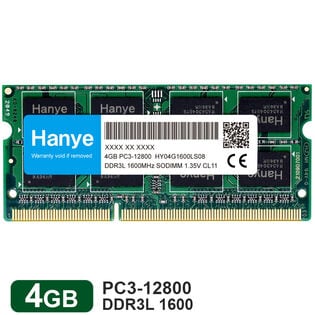 【4GB】ノートPC用メモリ DDR3L 1600 SODIMM PC3 12800 CL11