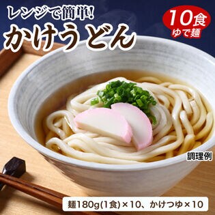 【日替数量限定】【10食】レンジでチンする讃岐かけうどん お手軽！簡単！【先行チケット利用NG】