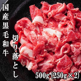 【日替数量限定】【500g(250g×2)】国産黒毛和牛切り落とし【職人厳選】【先行チケット利用NG】