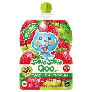 【60本】ミニッツメイドぷるんぷるんQoo いちごミックス 125gパウチ