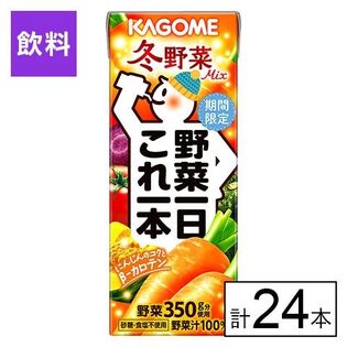 カゴメ 秋のフルーツこれ一本 発酵白ぶどう＆洋梨ブレンド 200ml×24本