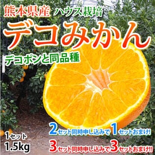 【予約受付】12/20~順次出荷【1.5kg】熊本県産 ハウスデコみかん（ご家庭用、傷あり）