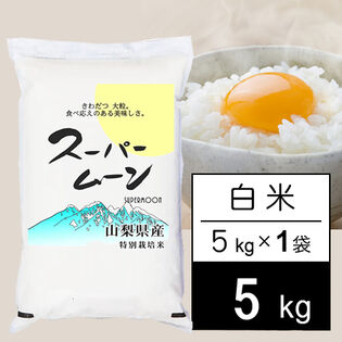 【5kg】新米 令和6年産 山梨県産 特別栽培米 「スーパームーン」 白米