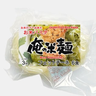 【計600g/100gx6袋】お米だけで出来たライスパスタ フェットチーネ（平麺）