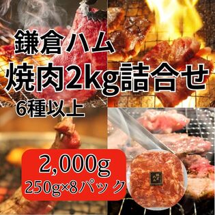 【6種以上計2kg/250g×8パック】鎌倉ハム焼肉福袋