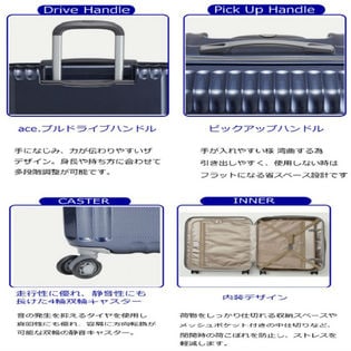 ace スーツ 人気 ケース 98l