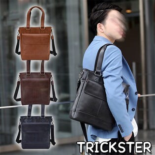 ブランド TRICKSTER【メンズ ファスナー 2WAY トートバッグ】通学