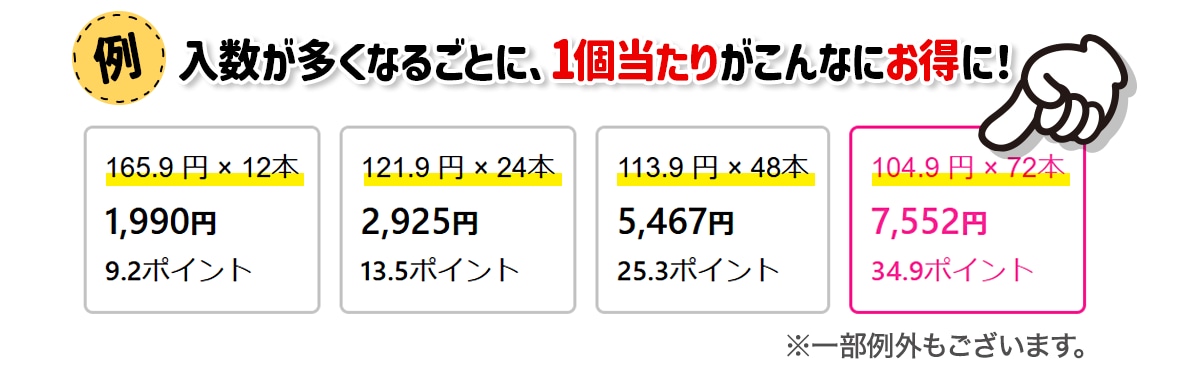 まとめてお得！