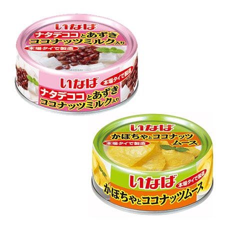 いなば食品 缶詰2種各24缶セット（かぼちゃとココナッツムース