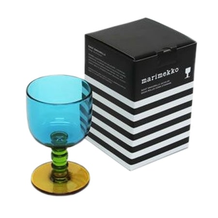 marimekko SUKAT MAKKARALLA STEMWARE 300ml カラー ワイングラス 脚付