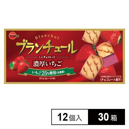 ブルボン ブランチュールミニチョコ濃厚いちご12個を税込・送料込