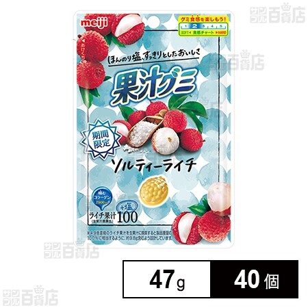 初回限定】果汁グミ ソルティーライチ 47gを税込・送料込でお試し