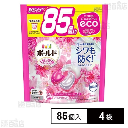 [4袋]P&Gジャパン ボールド ジェルボール4D 洗濯洗剤 癒しの 