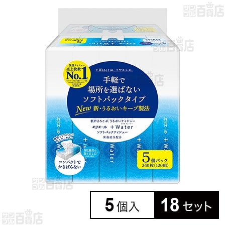 大王製紙 エリエールプラスウォーター 保湿ティシュー ソフトパック