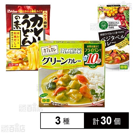 カレーうどんの素 / カフェカレ グリーンカレー / ベジタベルカレーを