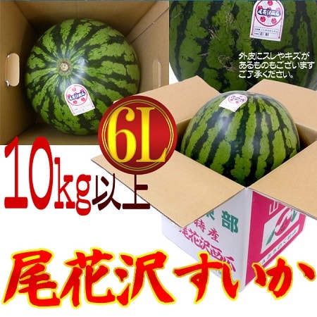 【約10kg(6L)/1玉】山形県産“尾花沢スイカを税込・送料込でお試し