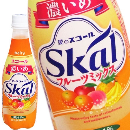 【410ml×48本（2ケース）】Dairy スコール 濃いめ フルーツミックス