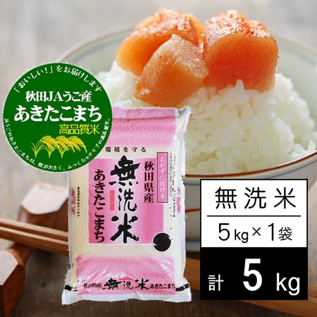 5kg】 令和2年産 秋田県羽後産 JAうご あきたこまち 無洗米 5kgx1袋を